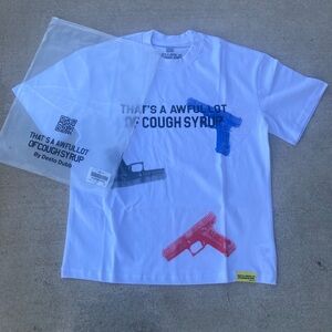 Brand new multi color awful lot of cough syrup tee shirt